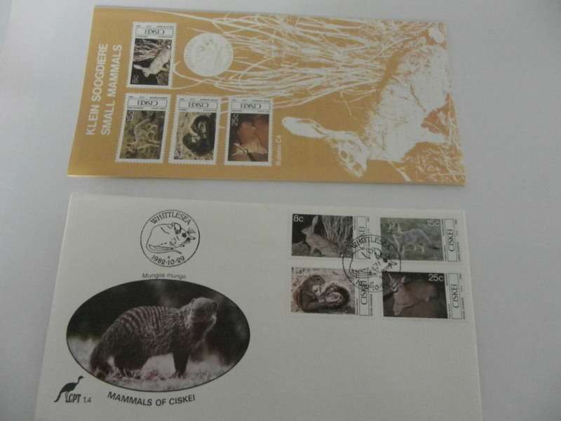 Ciskei 1.04 (1982) - Small Mammals FDC with SAPO Brochure