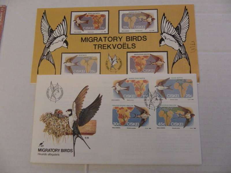 Ciskei 1.11 (1984) - Migratory Birds FDC with SAPO Brochure