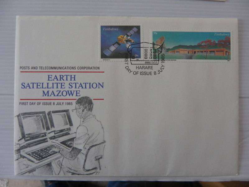 Zimbabwe (1985) - Earth Satellite Station Illustrated FDC