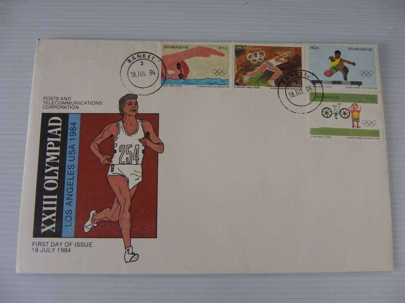 Zimbabwe (1984) - Los Angeles Olympic Games Illustrated FDC