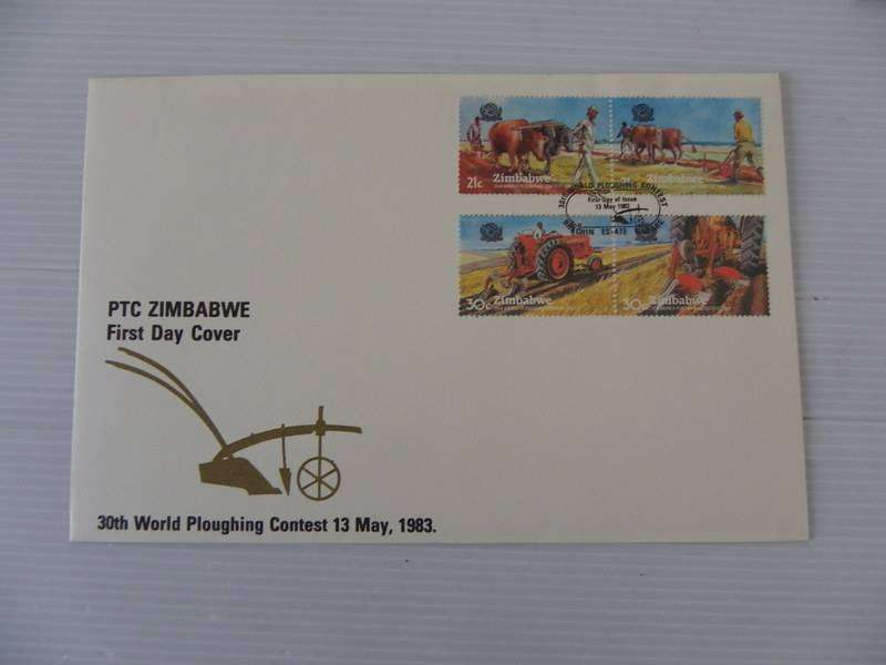 Zimbabwe (1983) - World Ploughing Contest Illustrated FDC