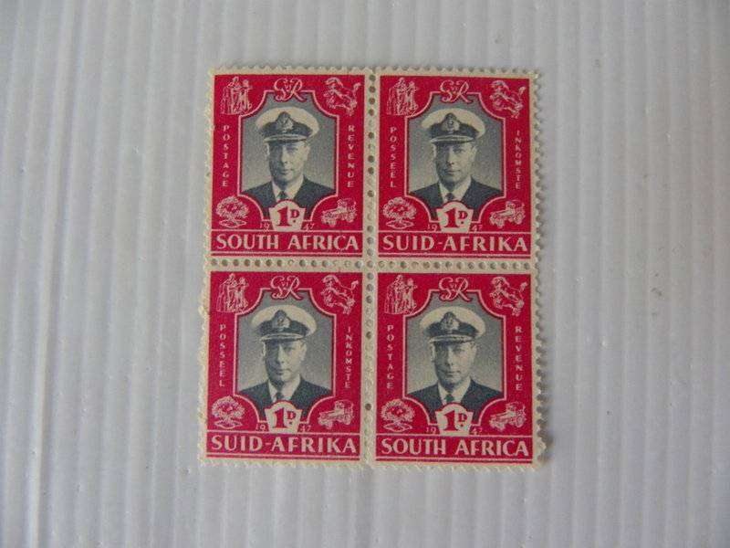 Union (1947) - Royal Visit 1d Mint Block