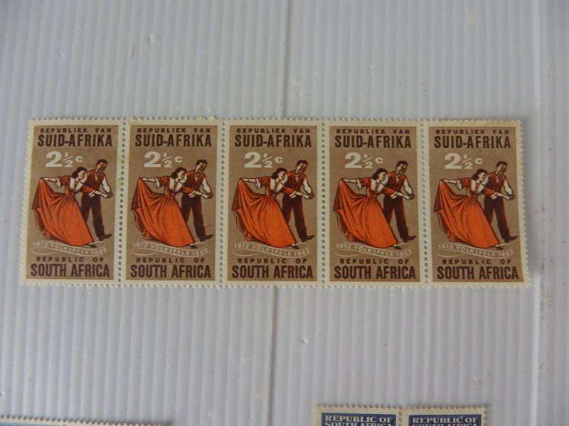 RSA (1962) -  50th Anniversary of "Volkspele" Mint Strip