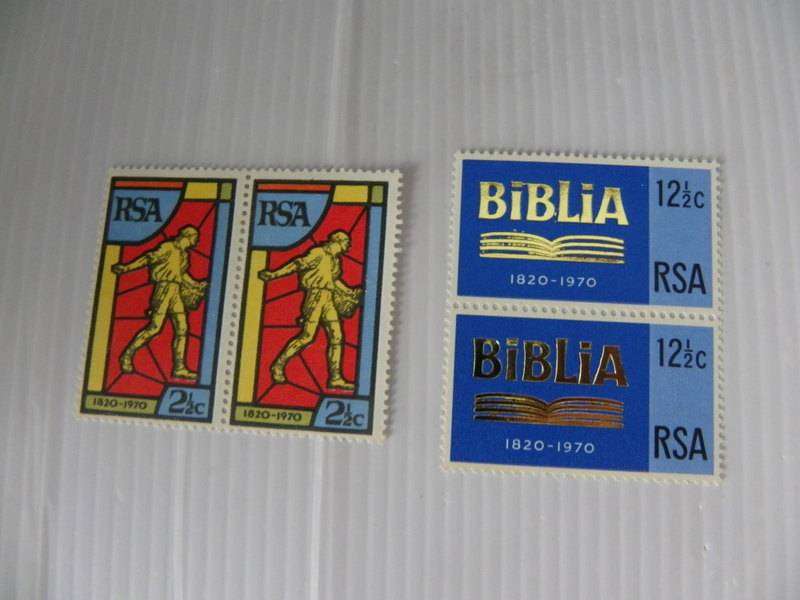 RSA 1.14 (1970) - 150th Anniversary of Bible Society Mint Set in Pairs