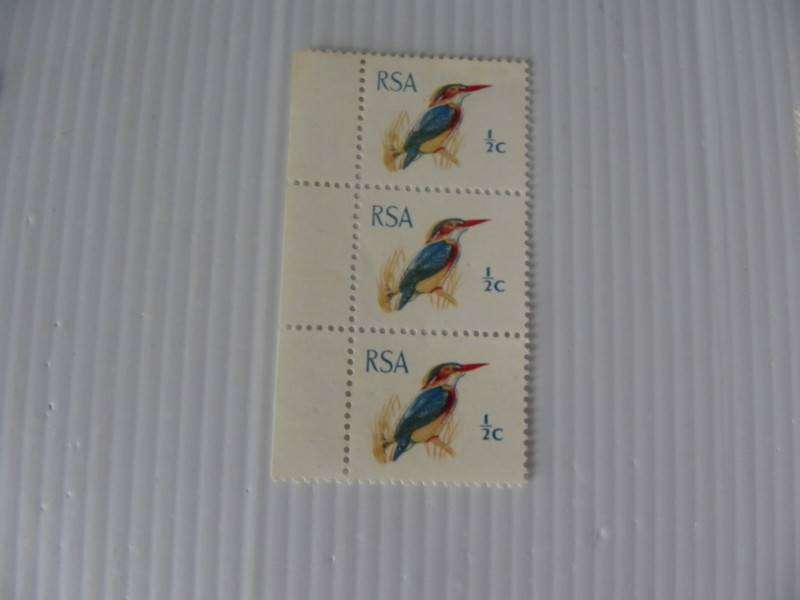 RSA 1st Definitive Series (1961) - 1/2 c Mint Strip
