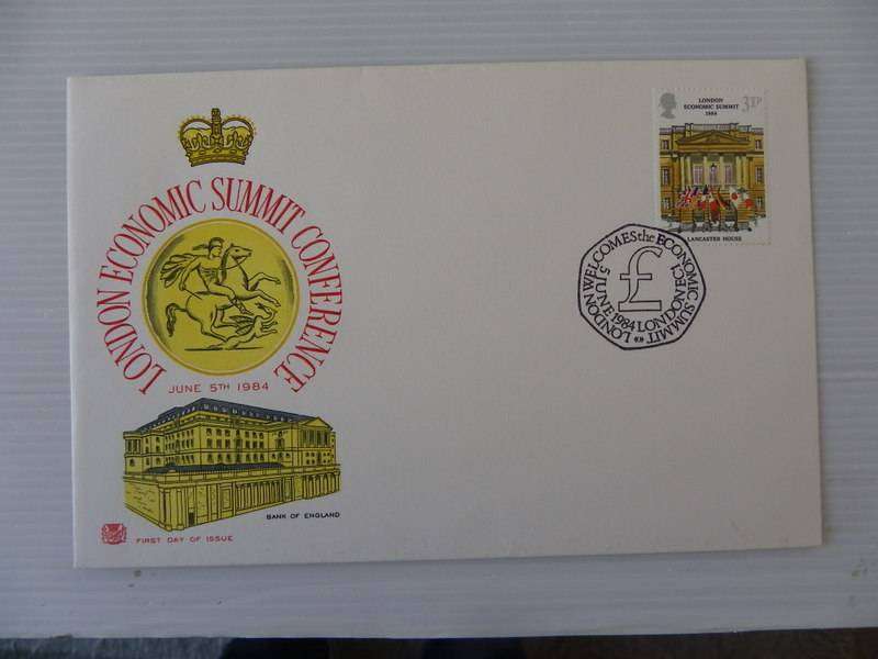 Great Britain (1984) - London Economic Summit Illustrated FDC