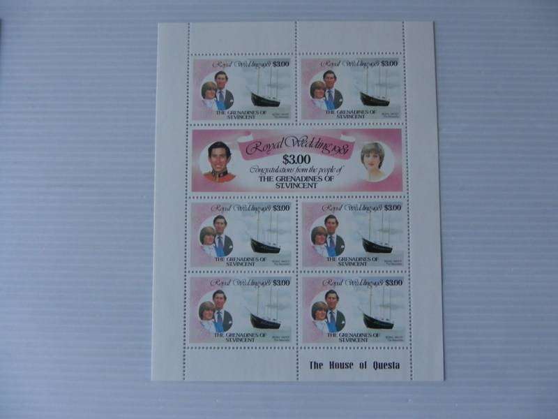 St Vincent (1981) - Royal Wedding $3.00 Full Sheet in Mint