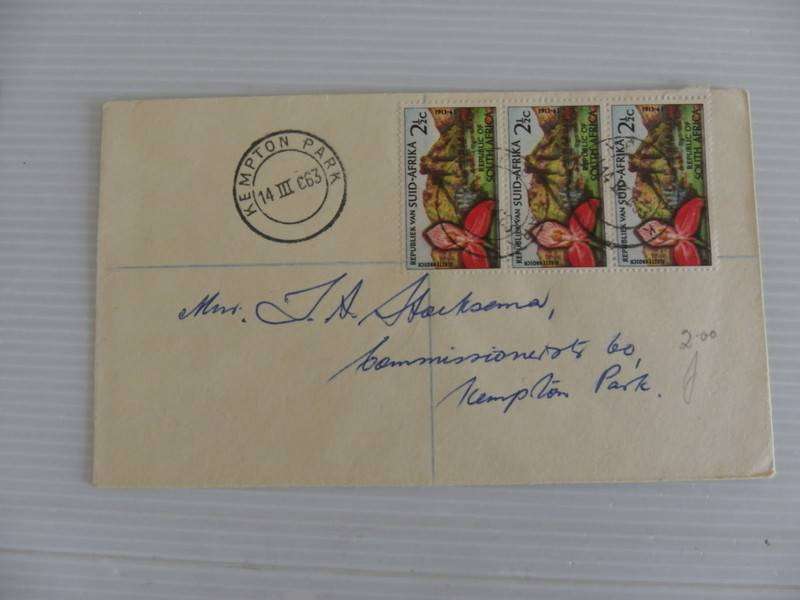 RSA (1963) -  Anniversary of  Kirstenbosch Private FDC