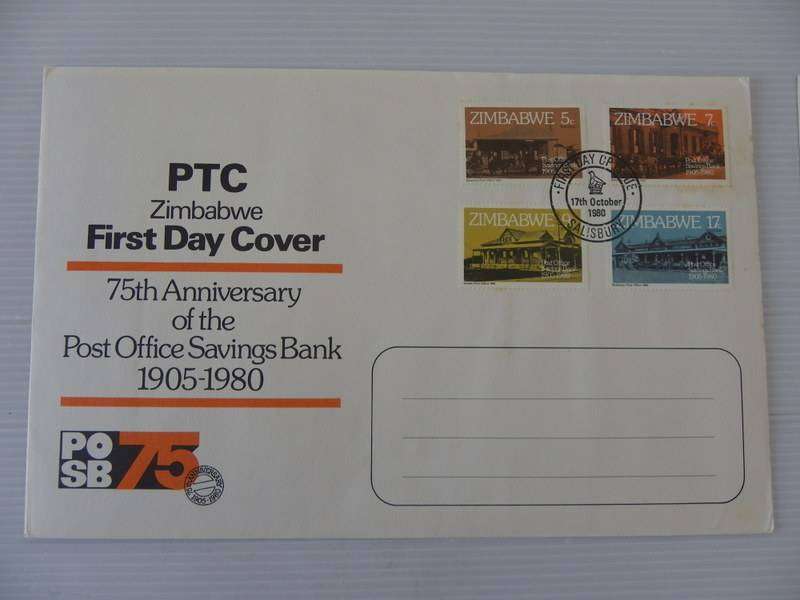 Zimbabwe (1980) - 75th Anniversary of Savings Bank Illustrated FDC