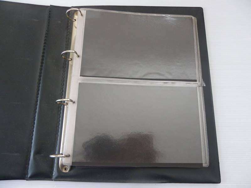 Black Album with 2 Pockets per Page and 12 Pages