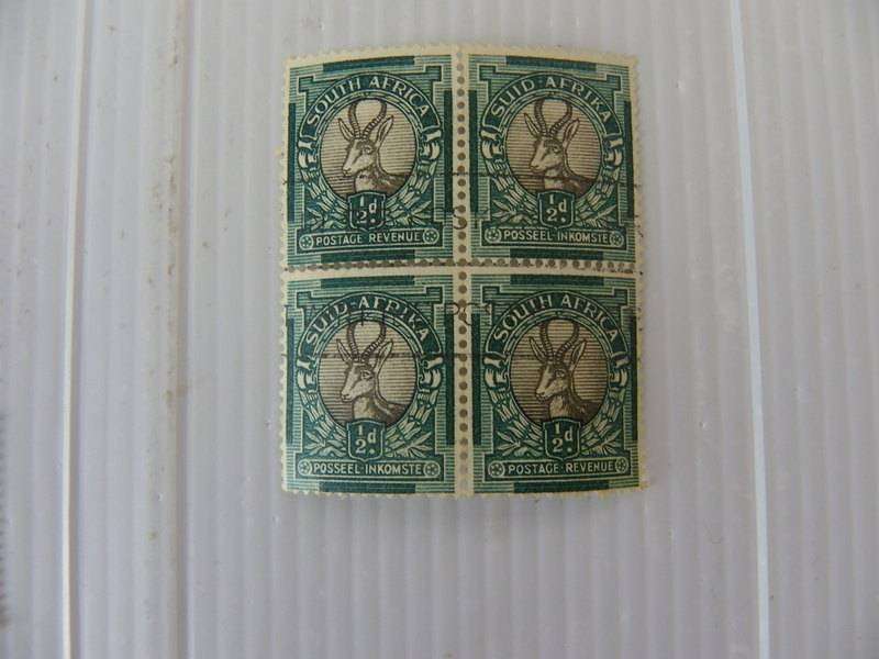 Union Pictorials 1/2 d Used Block