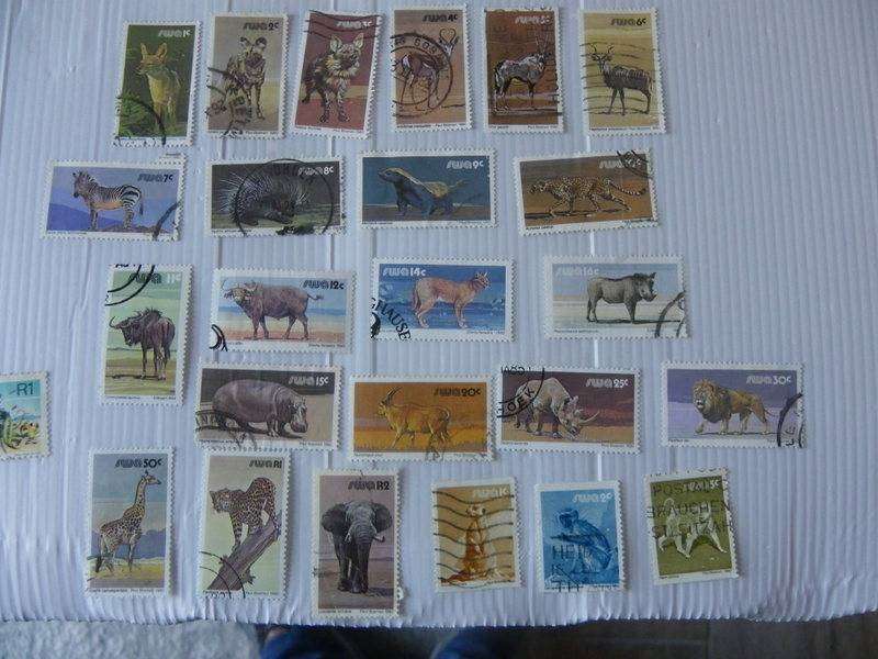 SWA 3rd Definitive Series (1980) - Animals Used Set with Coil Stamps