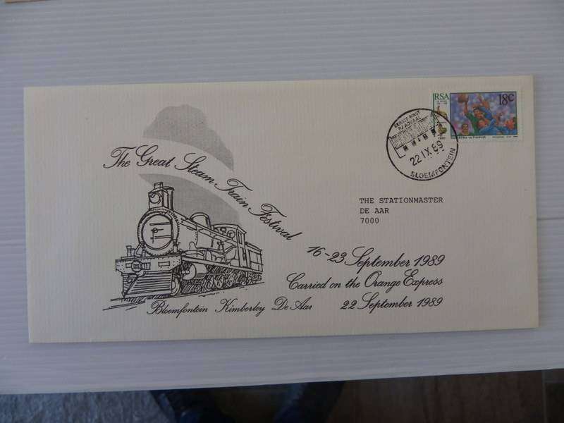 RSA (1989) - The Great Steam Train Festival Illustrated FDC