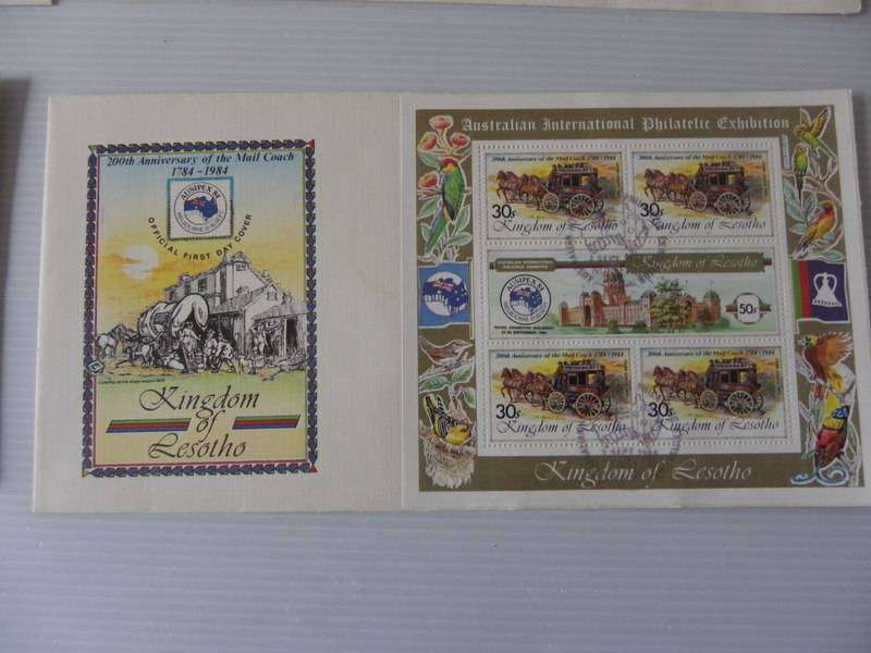 Lesotho (1984) - 200th Anniversary of the Mail Coach Illustrated FDC
