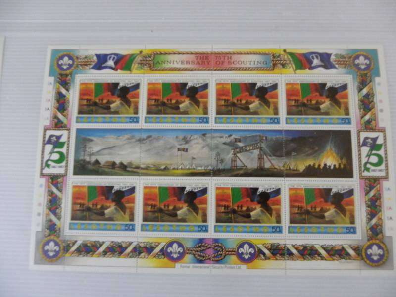 Lesotho (1982) - 75th Anniversary of Boy Scouts Mint Set in Full Sheets