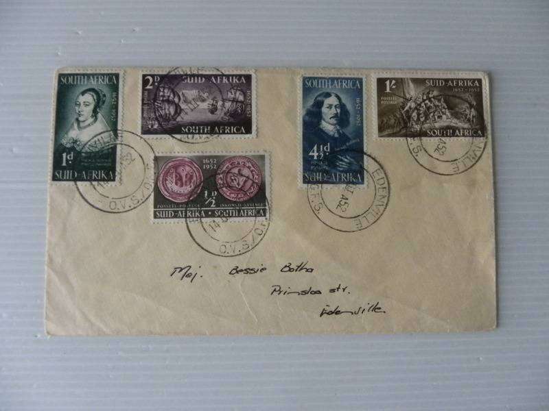 Union (1952) -  Landing of Jan van Riebeeck Private FDC
