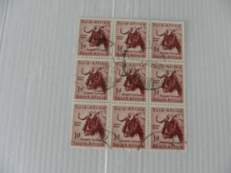 Union (1954) -  Animal Definitive Series 1d Used Block