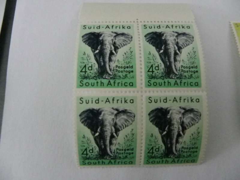 Union (1954) -  Animal Definitive Series 4d Mint Marginal Block