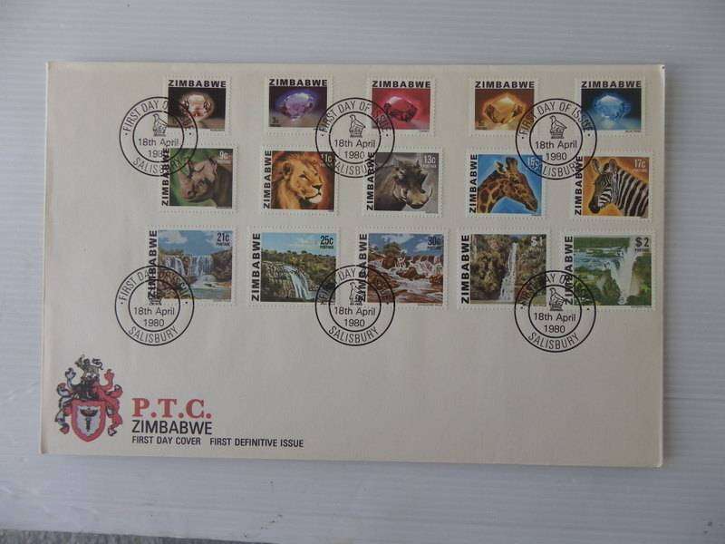 Zimbabwe 1st Definitive Series (1980) - SAPO Issued Folder