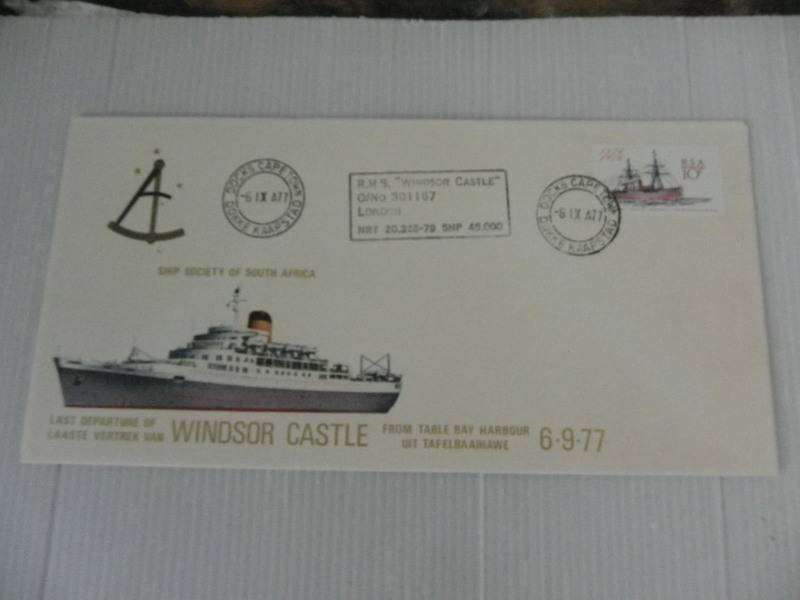 RSA (1977) - Last Departure Windsor Castle Illustrated FDC
