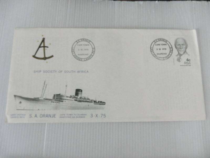 RSA (1975) - Last Voyage SA Oranje Illustrated FDC