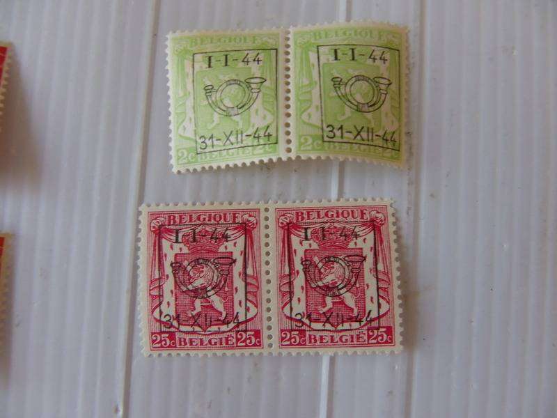 Belgium - Overprint Mint Pairs