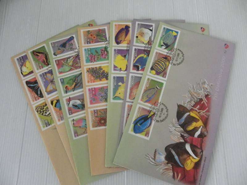RSA 7th Definitive Series (2000) - Colourful SA Full Set of Definitive FDC's