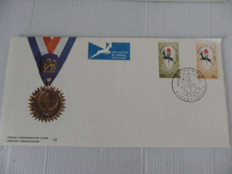 RSA 1.10 (1969) - SA Games FDC Unaddressed