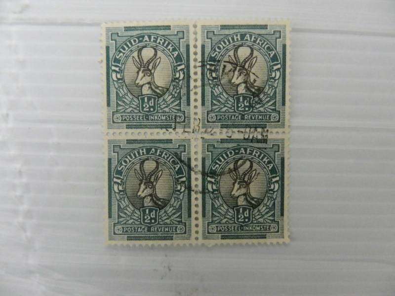Union Pictorials - 1/2 d Used Block
