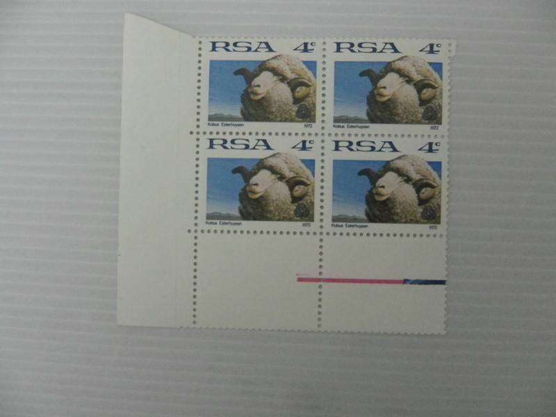 RSA 1st Definitive Series (1961) - 4c Mint Corner Block