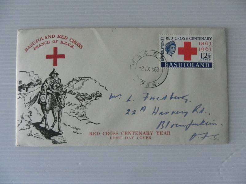 Basutoland (1963) - Red Cross Illustrated FDC