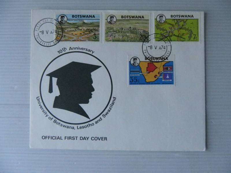 Botswana (1974) - 10th Anniversary of University Illustrated FDC
