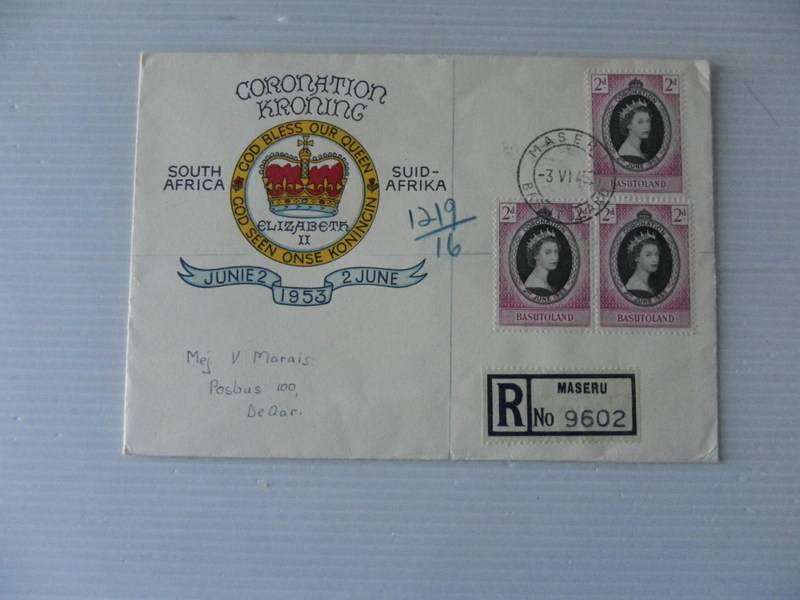 Basutoland (1953) - Coronation Illustrated FDC