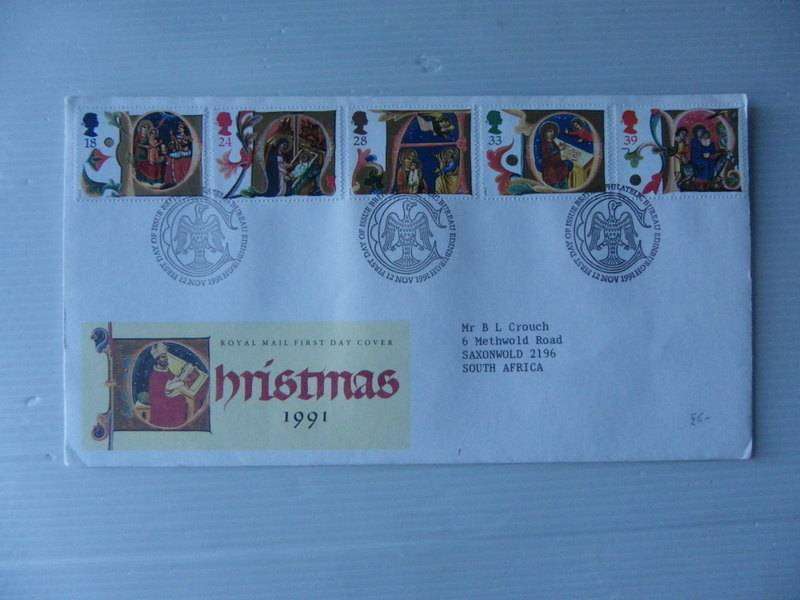 Great Britain (1991) - Christmas Illustrated FDC