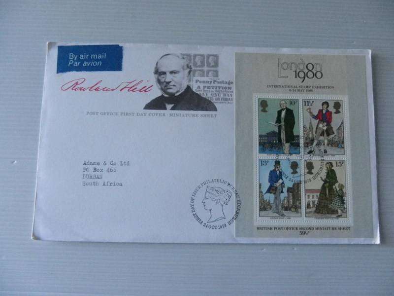 Great Britain (1980) - Rowland Hill Illustrated FDC