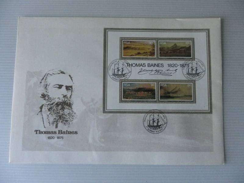 RSA 2.06 (1975) - Thomas Baines Private Illustrated Large FDC