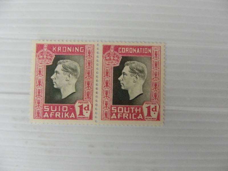 Union (1937) - Coronation Mint 1d Pair