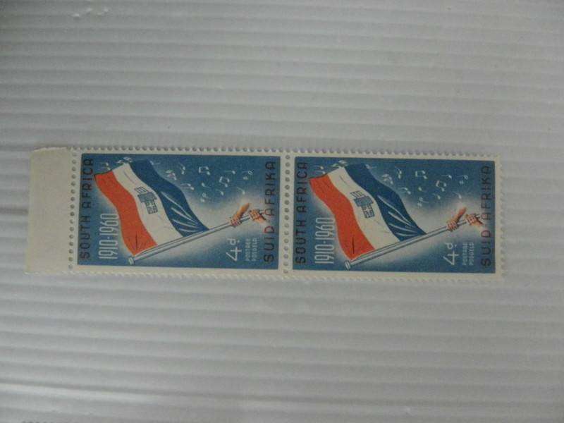 Union (1960) - 50th Anniversary of the Union 4 1/2 d Mint Pair