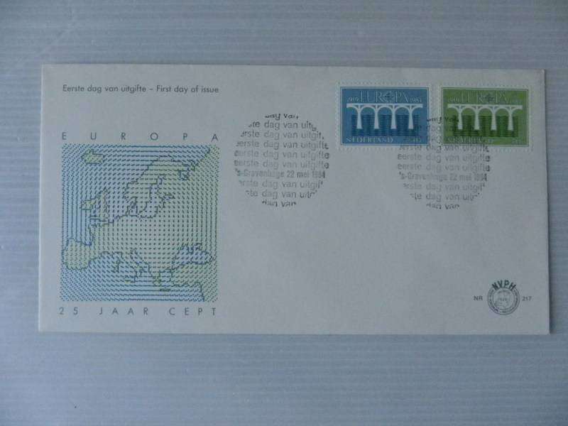 Netherland (1984) - 25 Jaar CEPT Illustrated FDC # 217