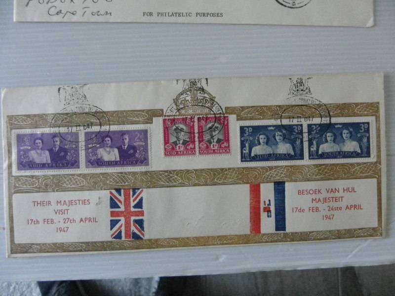 Union (1947) - Royal Visit Illustrated FDC