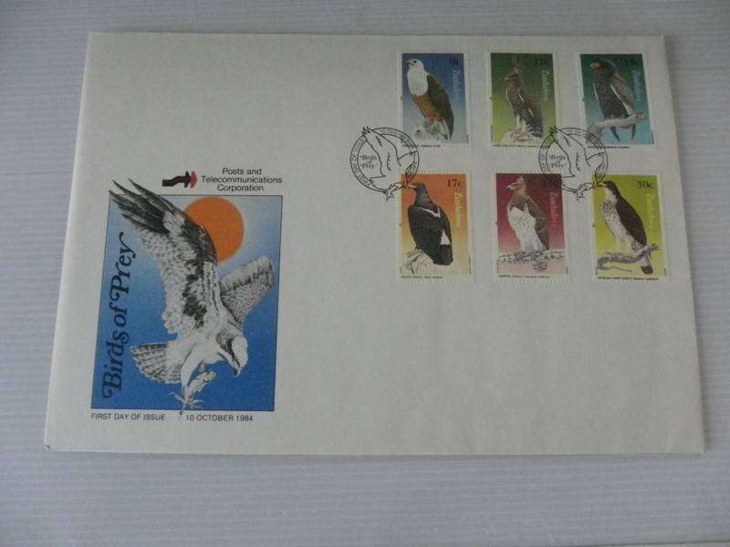 Zimbabwe (1984) - Birds of Prey Illustrated FDC