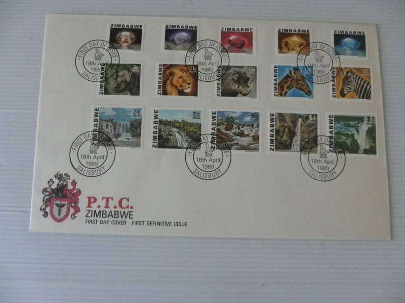 Zimbabwe 1st Definitive Series (1980) - SAPO Issued Folder