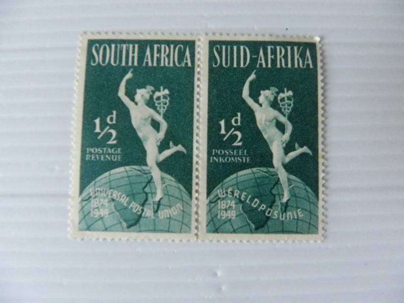 Union (1949) - 75th Anniversary of UPU  1/2 d Mint Pair