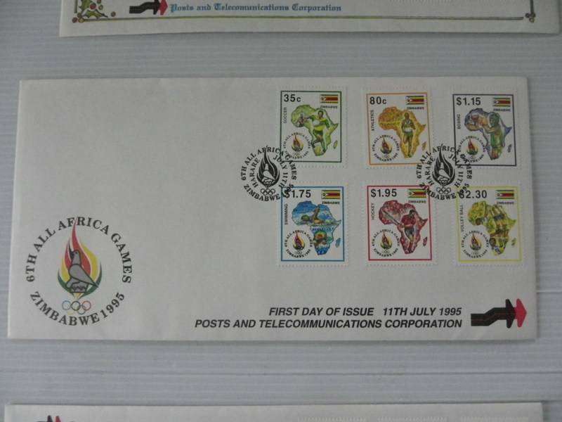Zimbabwe (1995) - 6th All Africa Games Illustrated FDC