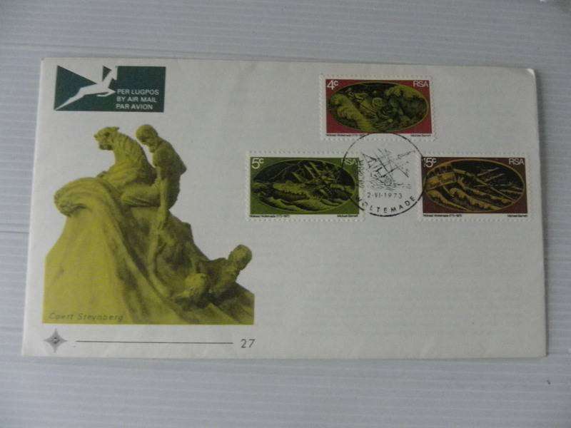 RSA 1.27 (1973) - Centenary of Wolraad Woltemade Official FDC Unaddressed