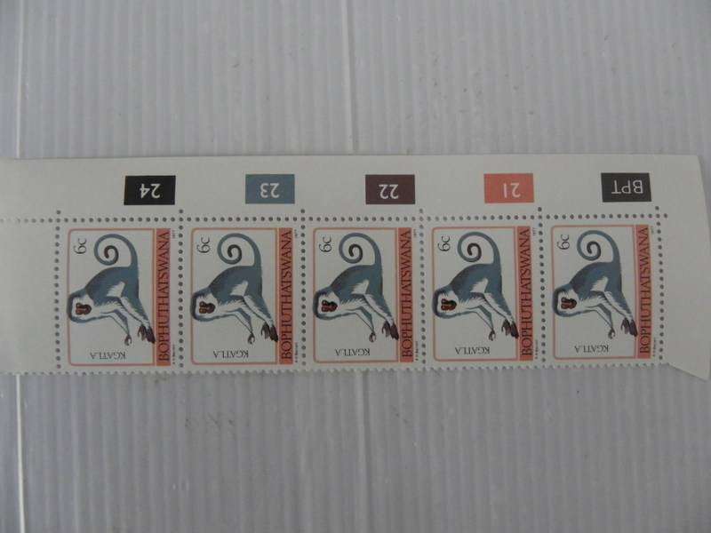 Bophuthatswana 1st Definitive Series (1977) - Animals 6c Mint Control Block #21 No Date