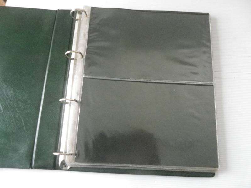 Green Pronto FDC Album with 2 Pockets and 12 Pages