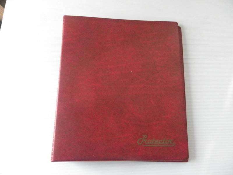 Red Protector FDC Album with 2 Pockets and 12 Pages