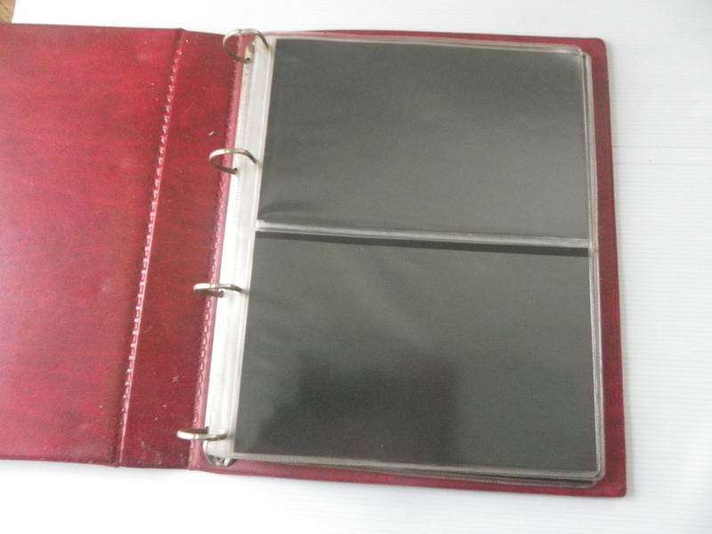 Red Protector FDC Album with 2 Pockets and 12 Pages