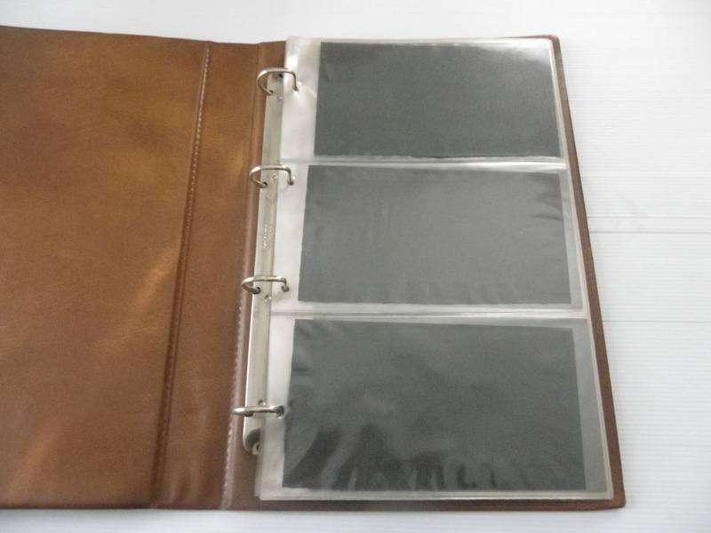 Brown FDC Album with 3 Pockets and 12 Pages